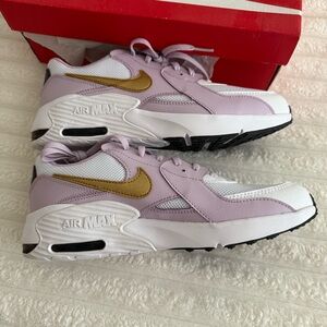 Nike Air Max Excee Sneakers in Purple and Gold size 7Y